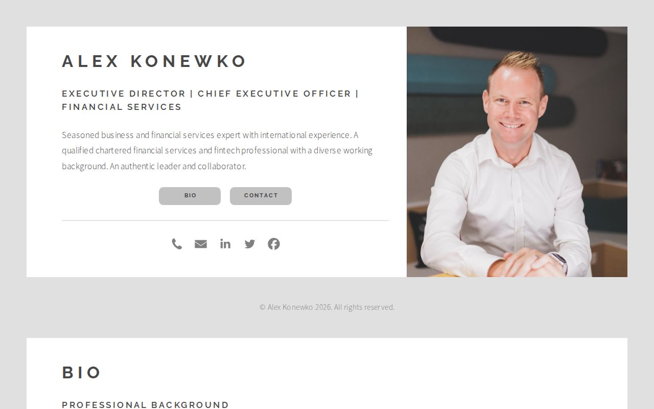 Alex Konewko | Bio Page